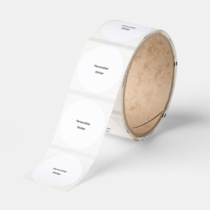 Create Your Own Simple Brand Promotion Classic Round Sticker