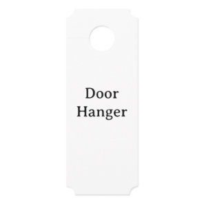 Create Your Own Simple Brand Promotion Door Hanger