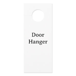 Create Your Own Simple Brand Promotion Door Hanger