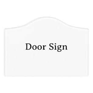 Create Your Own Simple Brand Promotion Door Sign