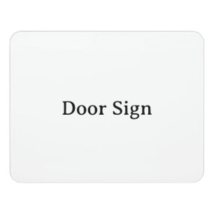 Create Your Own Simple Brand Promotion Door Sign