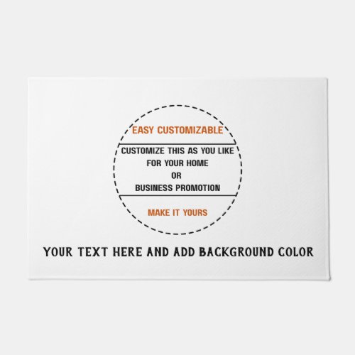 Create Your Own Simple Brand Promotion Doormat