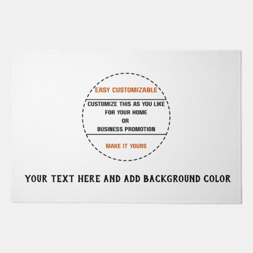 Create Your Own Simple Brand Promotion Doormat