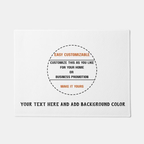 Create Your Own Simple Brand Promotion Doormat