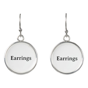 Create Your Own Simple Brand Promotion Earrings