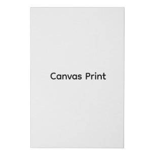 Create Your Own Simple Brand Promotion Faux Canvas Print