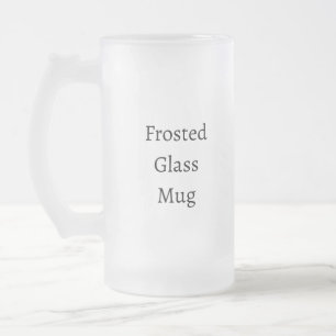 Create Your Own Simple Brand Promotion Frosted Glass Beer Mug