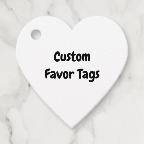 Create Your Own Simple Brand Promotion Heart Favor Tags