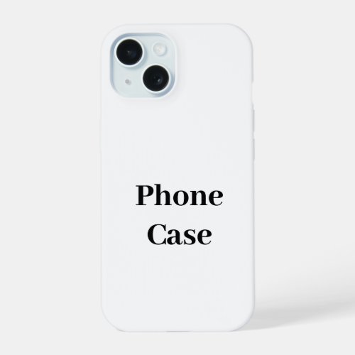 Create Your Own Simple Brand Promotion iPhone 15 Case