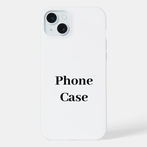 Create Your Own Simple Brand Promotion iPhone 15 Plus Case