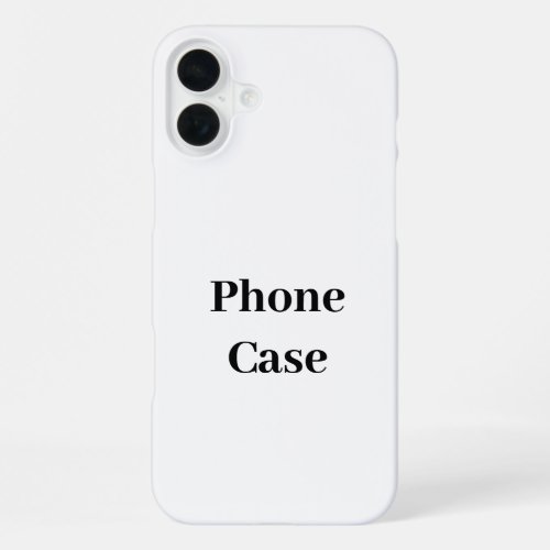 Create Your Own Simple Brand Promotion iPhone 16 Plus Case
