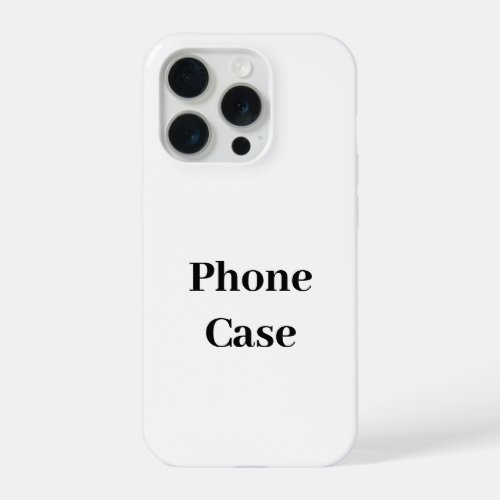 Create Your Own Simple Brand Promotion iPhone 15 Pro Case