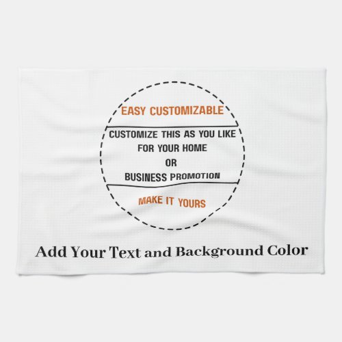 Create Your Own Simple Brand Promotion Kitchen Towel