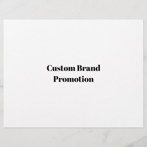 Create Your Own Simple Brand Promotion Letterhead