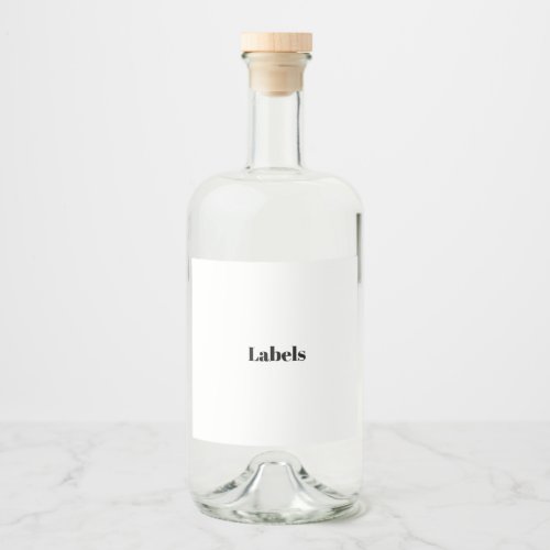 Create Your Own Simple Brand Promotion Liquor Bottle Label