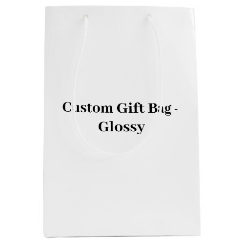 Create Your Own Simple Brand Promotion Medium Gift Bag