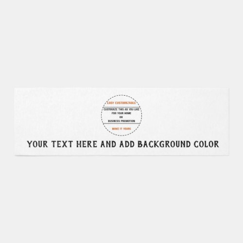 Create Your Own Simple Brand Promotion Outdoor Rug