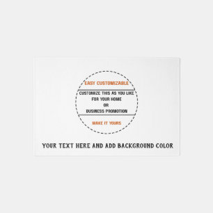 Create Your Own Simple Brand Promotion Outdoor Rug
