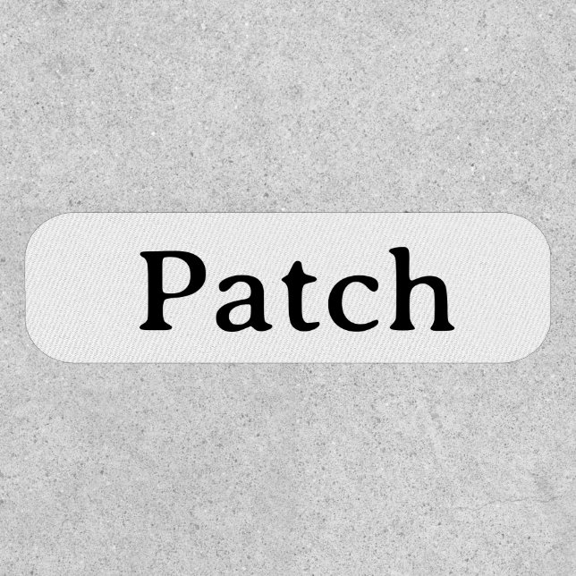 Create Your Own Simple Brand Promotion Patch (Front)