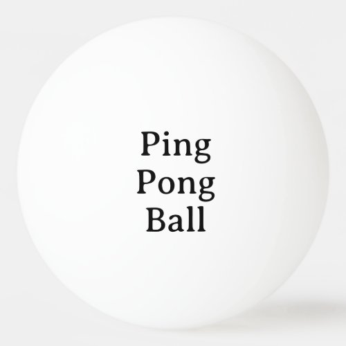 Create Your Own Simple Brand Promotion Ping Pong Ball