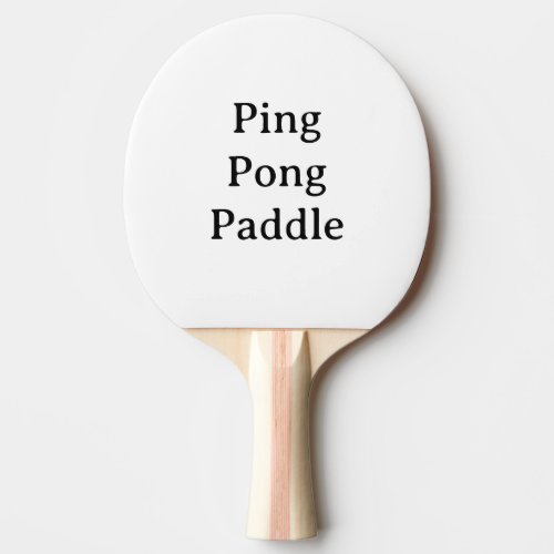 Create Your Own Simple Brand Promotion Ping Pong Paddle