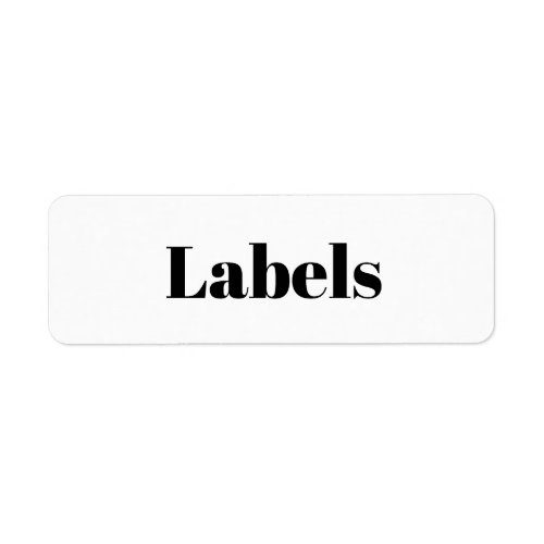 Create Your Own Simple Brand Promotion Return Label
