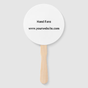 Create Your Own Simple Brand Promotion Round Hand Fan