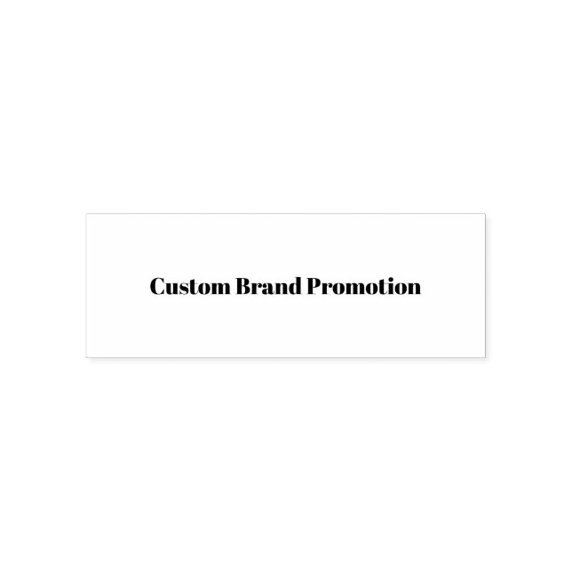 Create Your Own Simple Brand Promotion Self-inking Stamp (Design)