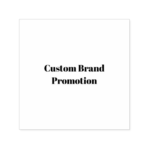 Create Your Own Simple Brand Promotion Self-inking Stamp