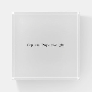 Create Your Own Simple Brand Promotion Square Paperweight