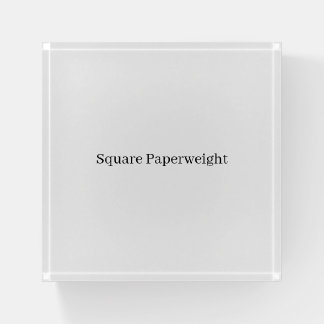 Create Your Own Simple Brand Promotion Square Paperweight