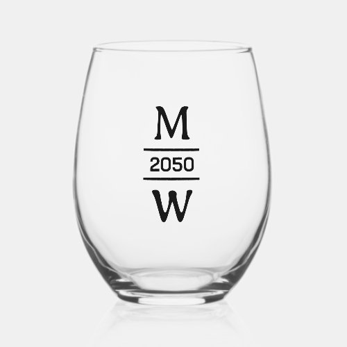 Create Your Own Simple Brand Promotion Stemless Wine Glass