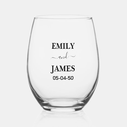 Create Your Own Simple Brand Promotion Stemless Wine Glass
