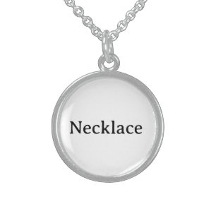 Create Your Own Simple Brand Promotion Sterling Silver Necklace