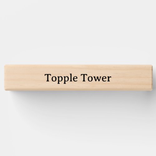 Create Your Own Simple Brand Promotion Topple Tower
