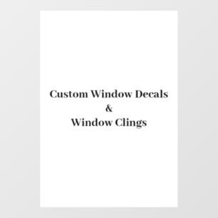 Create Your Own Simple Brand Promotion Window Cling