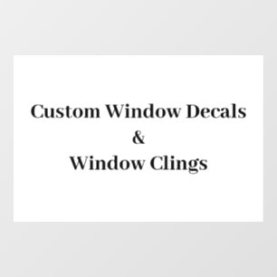 Create Your Own Simple Brand Promotion Window Cling
