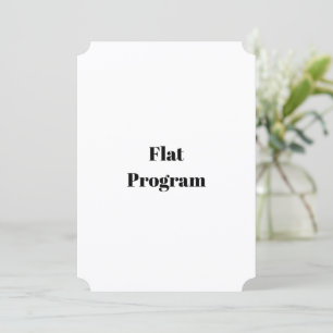 Create Your Own Simple Business 5" x 7" Flat Program