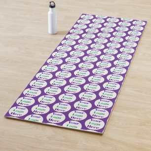 Create Your Own Simple Business Custom Logo  Yoga Mat