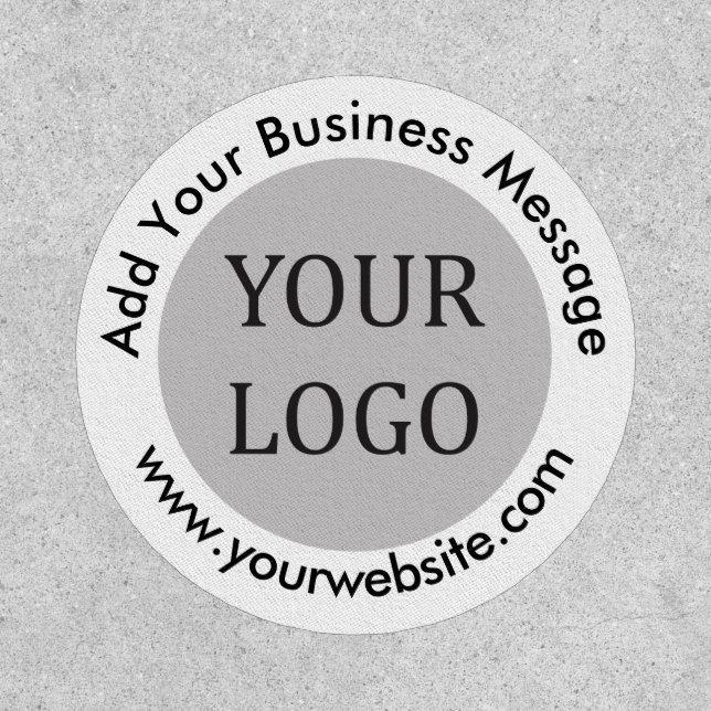 Create Your Own Simple Business Logo  Patch (Front)