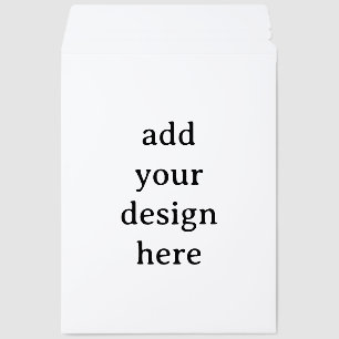 Create Your Own Simple Custom 10" x 13" Large Envelope Mailers