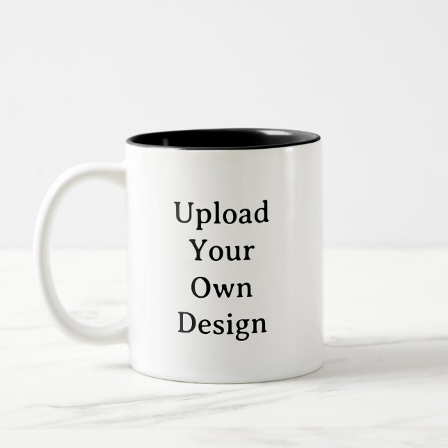 Create Your Own Simple Custom 11oz Two-Tone Coffee Mug (Left)