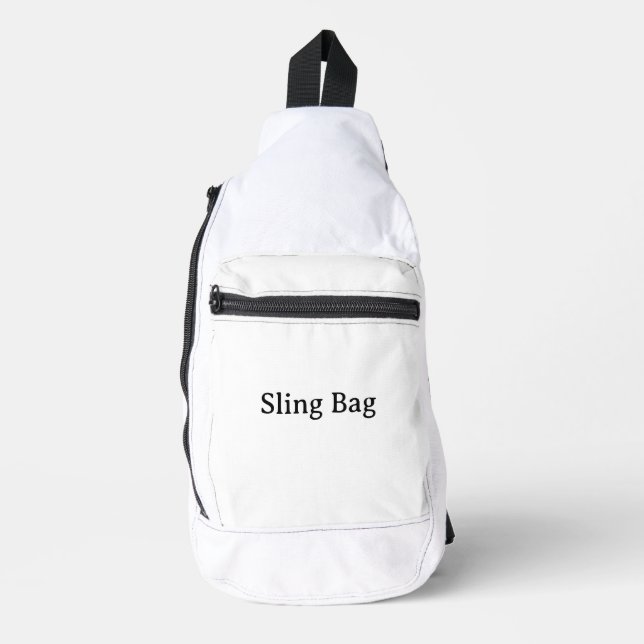 Create Your Own Simple Custom 13.5" x 9" Sling Bag (Front)