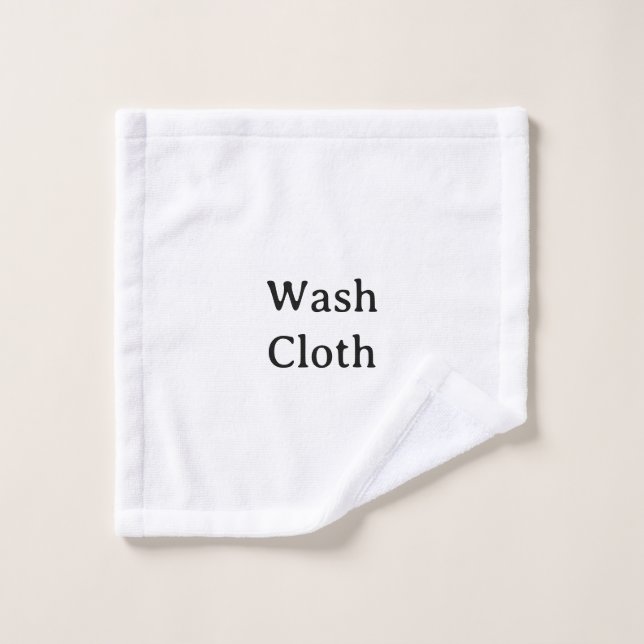 Create Your Own Simple Custom 13" x 13" Wash Cloth (Wash Cloth)