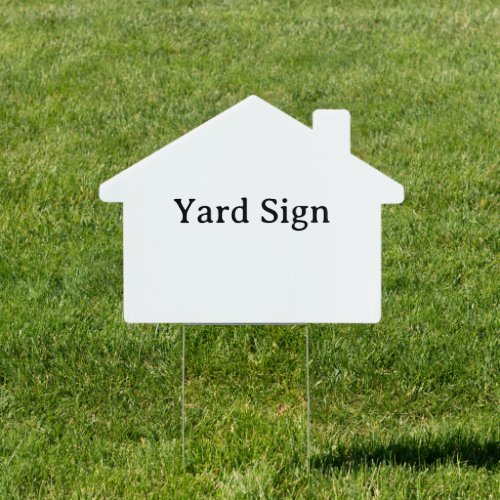 Create Your Own Simple Custom 18"x24" House Yard Sign