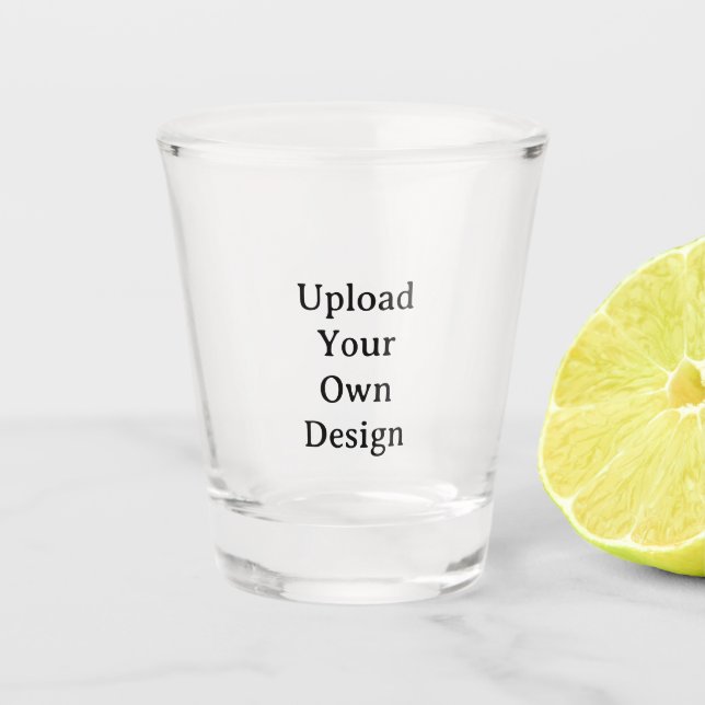 Create Your Own Simple Custom 1.5 oz  Shot Glass (Front)