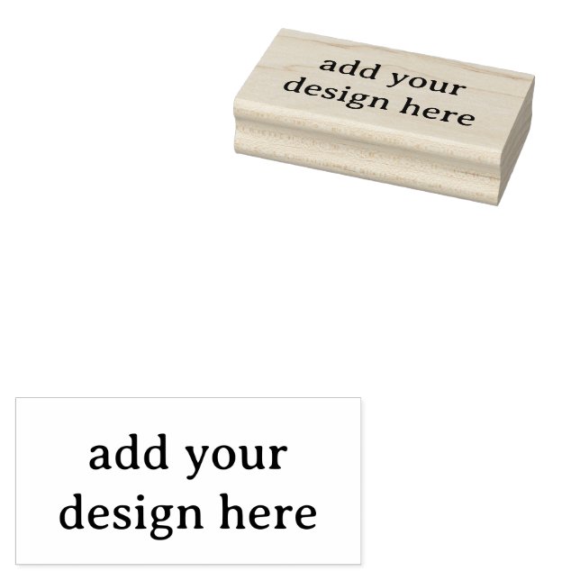 Create Your Own Simple Custom 1.5" x 3" Rubber Stamp (Stamped)
