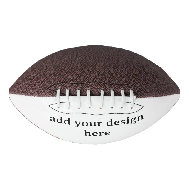 Create Your Own Simple Custom 1 Panel No Tee Football (Front)