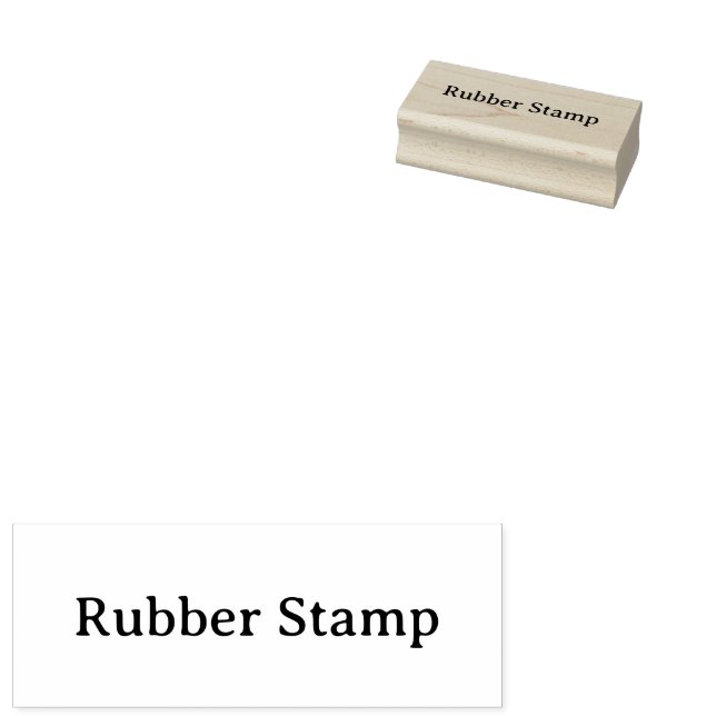 Create Your Own Simple Custom 1" x 2.5" Rubber Stamp (Stamped)