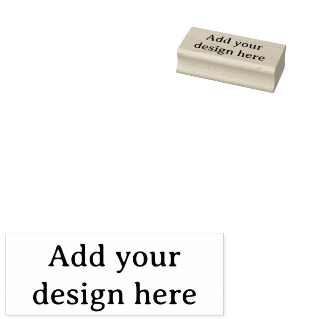 Create Your Own Simple Custom 1" x 2.5" Rubber Stamp (Stamped)